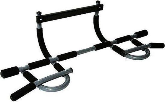 Focus Fitness Multifunctionele Doorway Gym Deluxe Pull Up Bar - Zwart/Zilver