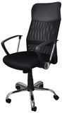 Kruk Corfu, zwart, ergonomisch, met kantelfunctie