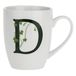 La Porcellana Mok Letter D, Porselein, Wit