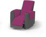 Italian Bed Linen Elegante gewatteerde relaxdeken, 100% microvezel, Lille/Fuchsia