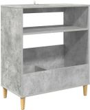 vidaXL Platenspeler Steun Betongrijs 71 x 39,5 x 83 cm