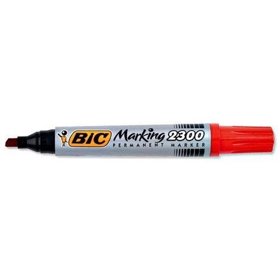 BIC Permanent Marker 2300 - Rood - 12 stuks