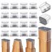 Protections transparentes pour pieds de chaise, set de 24 pièces, pour parquets