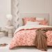 Housse de couette en percale de coton, 240 x 220 cm, rose