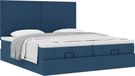 Maison Exclusive - Lit plateforme avec matelas, bleu, 180x200 cm, textile