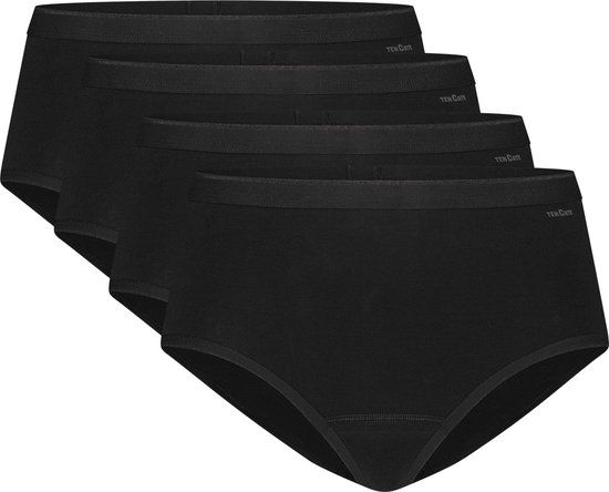 Ten Cate Organic Midi Slips 4-Pack - Black - Women's L