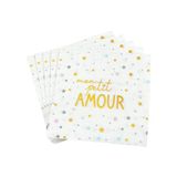 Homéa Set van 20 papieren servetten, 3-laags, 33 x 33 cm, My Little Amour