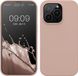 kwmobile telefoonhoesje geschikt voor Apple iPhone 14 Pro - Hoesje met siliconen coating - Smartphone case in oudroze