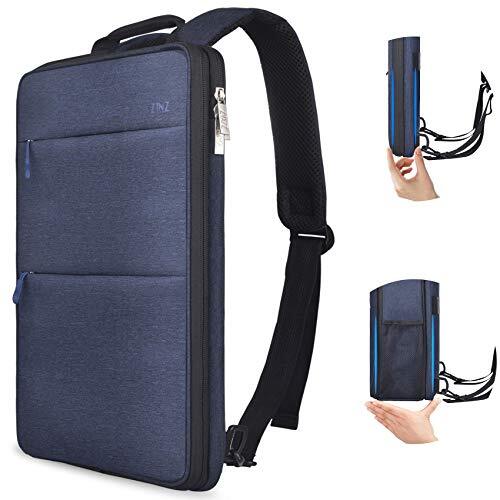 ZINZ Slanke en Uitbreidbare Laptop Rugzak 15 15.6 16 Inch Laptop Sleeve Waterbestendige Schoolrugzak Mannen en Vrouwen,Blauw