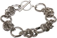 Urban Classics Unisex Armband Multiring Bracelet silver S/M