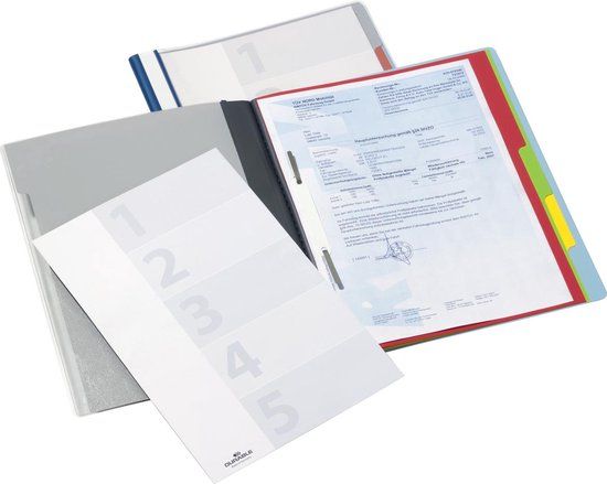 Durable Divisoflex organisatiemap - A4 blauw - 5 tabbladen