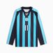 PUMA Olympique de Marseille KING relaxed shirt voor heren M, New Navy Bright Aqua Blue