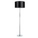 Homemania HOMBR_0154 staande lamp, staande lamp, woonkamer, vloer, stof, metaal, zwart/grijs, 50 x 50 x 166