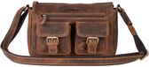 Greenburry Vintage Schoudertas Leer Bruin