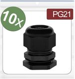 Quadrios 24CA384 Wartel PG21 Polyamide Zwart 10 stuk(s)