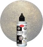 Viva Decor Blob Paint 90 ml, Zilver Glitter