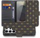 B2Ctelecom Book Case Samsung Galaxy S26 Ultra Franse Lelie Bruin Goud met Pasjeshouder
