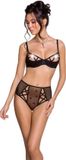 PASSION WOMAN SETS Passion Lovelia Bikini Two Pieces Set - Black L/XL