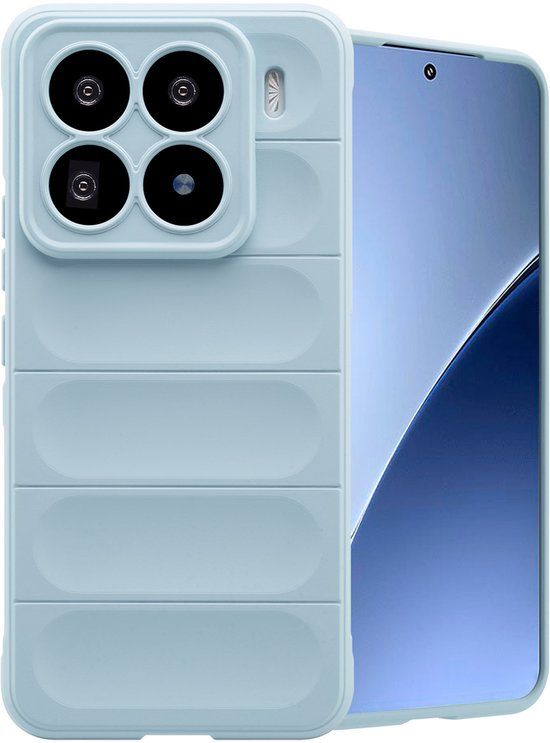 imoshion EasyGrip Backcover - Lichtblauw - Geschikt voor Xiaomi 15 Pro