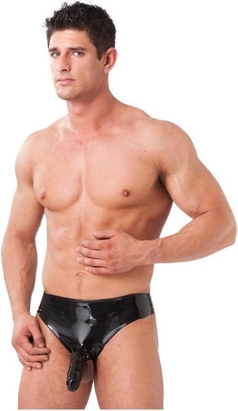 Latex Play Rimba - Latex Herenslip Met Penis Sleeve M