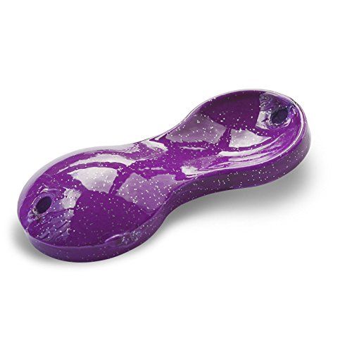 Zebco Flatty Teaser Buttlöffel 60g Paars-Rainbow-Glitter