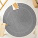 Ayyildiz Tapis d'extérieur et de terrasse Gris 120 cm rond Tapis d'extérieur