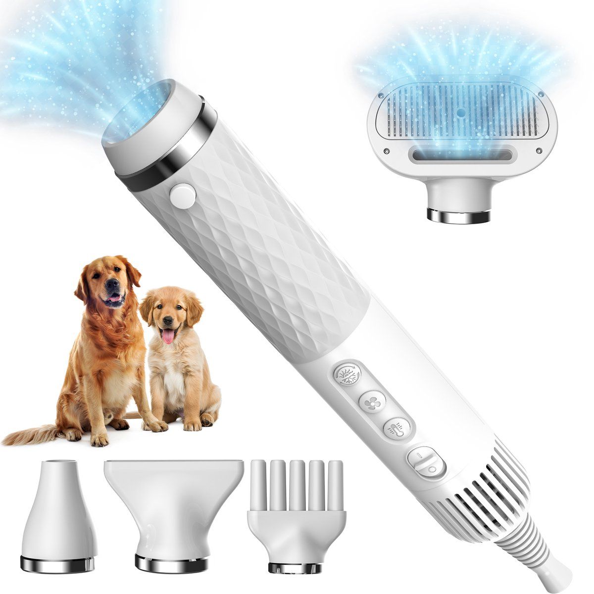 RobustRise Ultra Hondenfohn - Wit