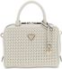 GUESS Kora Box Satchel Cream White handtas schoudertas