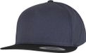 Flexfit Classic 5 Panel Snapback Casquette - Bleu Foncé/Noir