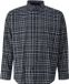 s.Oliver - Hommes - Coupe ajustée : Chemise légèrement à carreaux en coton stretch - Bleu marine - 4XL