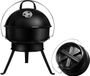 Merkloos / Sans marque Bol Houtskoolgrill klapgrill - draagbare campinggrill voor 2-4 personen met deksel
