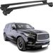 Omtec Omac Barres De Toit En Aluminium Pour Infiniti Qx80 2015-2018 – Tüv / Din 75302:2019 – Antivol Inclus – Charge Max 75 Kg – 2 Barres Noir