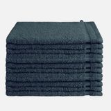 Byrklund Washand - Set van 12 - Hotelkwaliteit - 100% katoen (BCI) - 500 g/m² - 16x21 cm - Donkerblauw