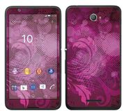 Royal Sticker RS.119764 Sticker voor Sony Xperia E4, Motief Roze Abstraction