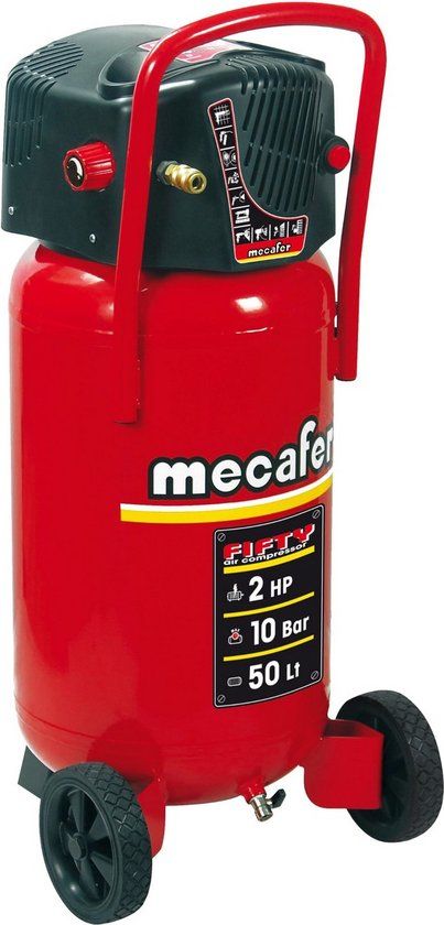 MECAFER 50L Vertical Air Compressor Oil-Free 2CV 10 Bar