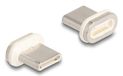 Delock 66588 magnetische adapter USB C Goud, Wit