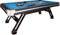 Buffalo Glider Pool Table 7ft - Zwart - 2-delige cues - Blauw laken