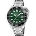 Festina F20043/4 Automatisch Polshorloge Heren Groen Stalen Band 100 ATM