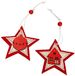 HGD CW00-7418-1 kerstdecoratie, hout, gekleurd, groot