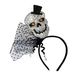 Rubies haarband, doodskopmotief, glitter, voor volwassenen