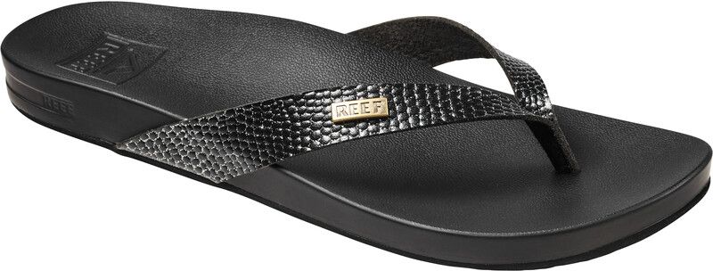 Reef Cushion Bounce Court Teenslippers - Zwart/Beige - Dames - Maat 38,5