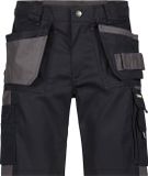 DASSY Tweekleurige holsterzakkenshort ZWART/CEMENTGRIJS - Maat 48
