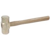 KS Tools 963.2081 BRONZEplus achthoekige hamer, 1500 g, met Hickory steel