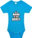 Bellatio Decorations Shoppartners Bv Mama ik heb dorst tekst baby rompertje blauw jongens - Kraamcadeau/babyshower cadeau - Babykleding 92