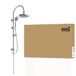 EISL Doucheset zomerregen, douche-garnituur met regendouche (Ø 220 mm) en handdouche 3 straalsoorten, ideaal om achteraf te bouwen, regendoucheset met complete montageset chroom DX1005CS-A