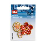 Prym 926688 applicatie bloemen rood/wit