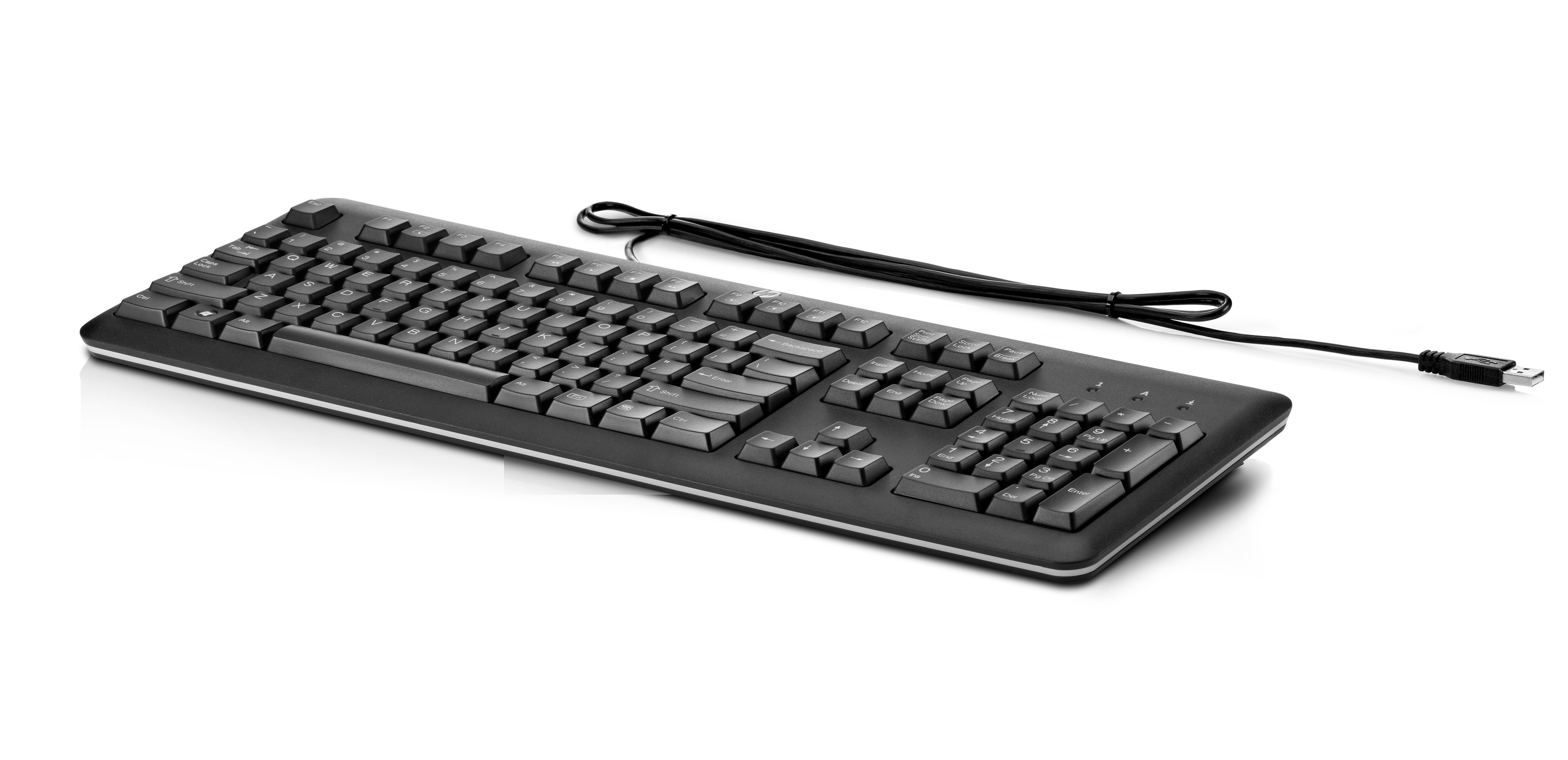 HP USB QWERTZ Keyboard - Black - Bulk Pack of 14