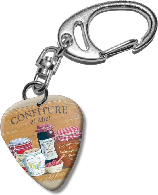 Plectrum sleutelhanger Confiture en Honing