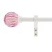 Decopolitan 5/8 \"gecanneleerde kogelgordijnroede, 61 tot 112 cm, roze