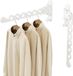 Sans marque Étagère murale pliable pour vêtements Séchoir à linge Blanc